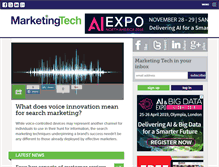 Tablet Screenshot of marketingtechnews.net